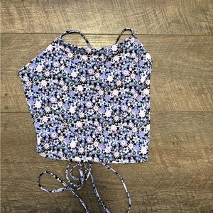 Floral Print Halter Top